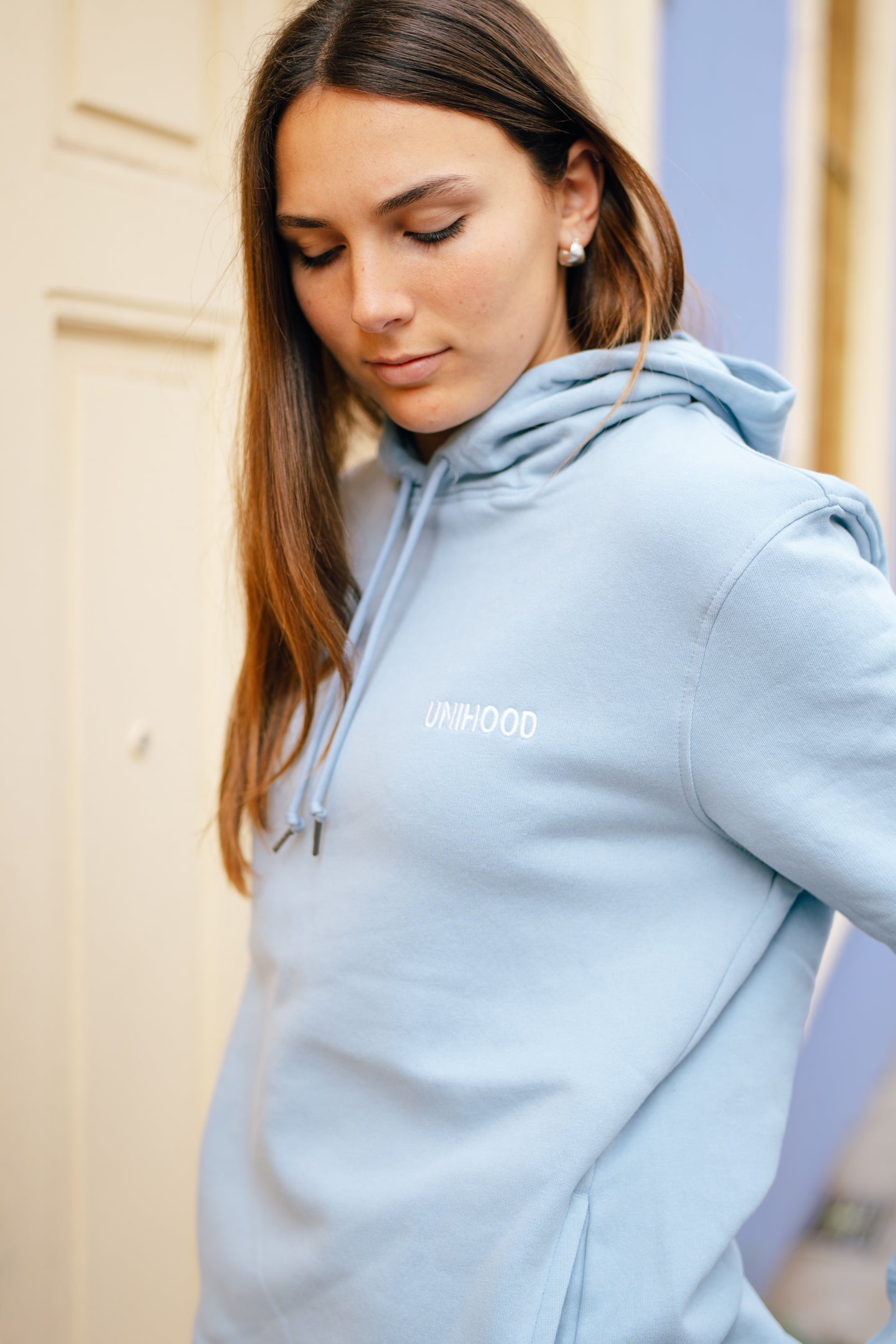Hoodie Simplicity Celeste