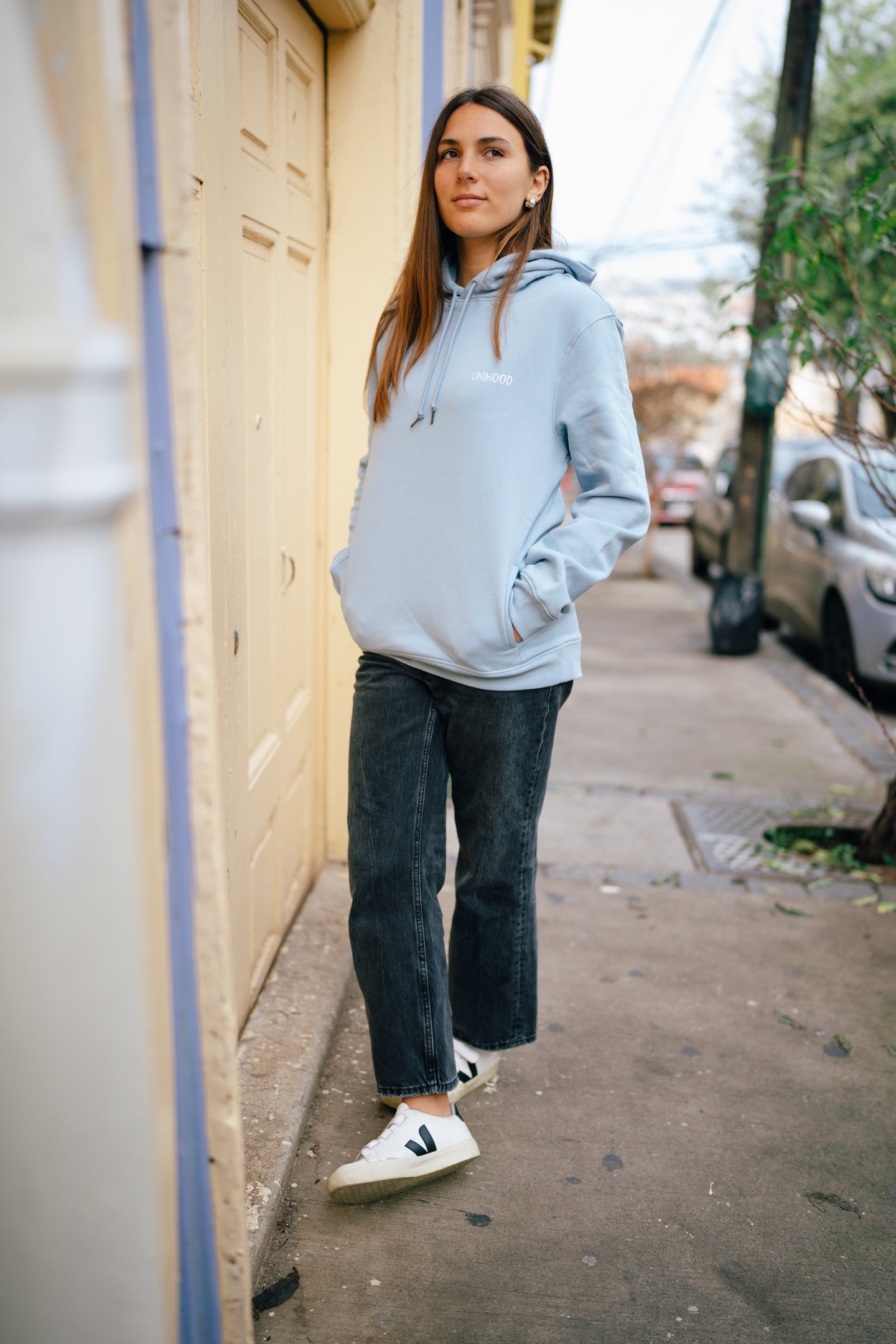 Hoodie Simplicity Celeste
