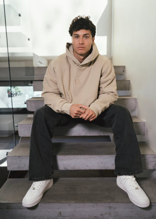 Hoodie Icon Beige